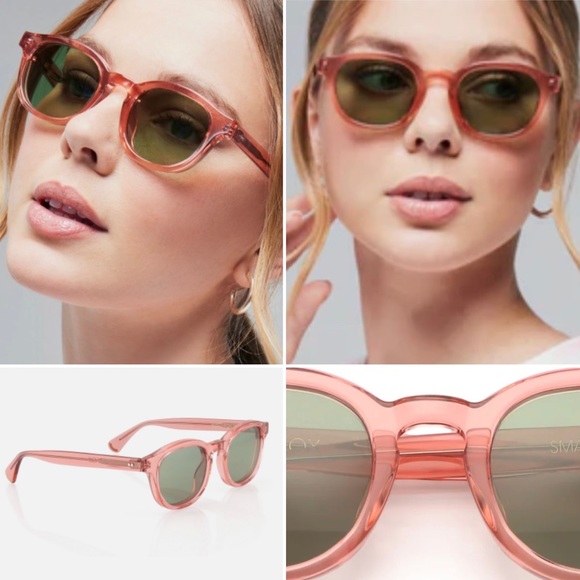 -Wildfox - “Smart Fox”-Rosewater Sunglasses-NWT + Heart Case & Cleaning Cloth😎